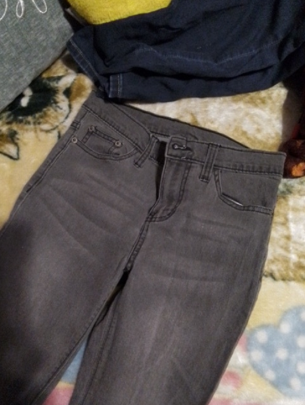 BONGO Women's High-Rise Gray Jeans